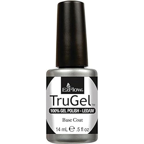 Ezflow Trugel System Base Coat - 0.5 Fl Oz - Gel Nail Polish Base For Long-Lasting Finish