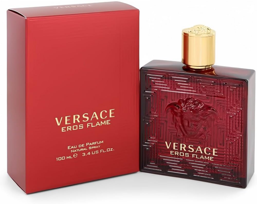 Versace Eros Flame Eau De Parfum Spray For Men, 3.4 Fl Oz - Bold & Seductive Fragrance