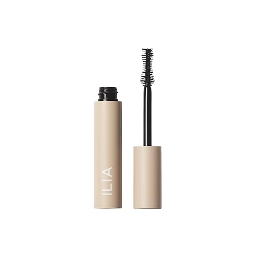 Ilia Fullest Volumizing Mascara - Non-Toxic, Vegan, Cruelty-Free, Black, 0.32 Fl