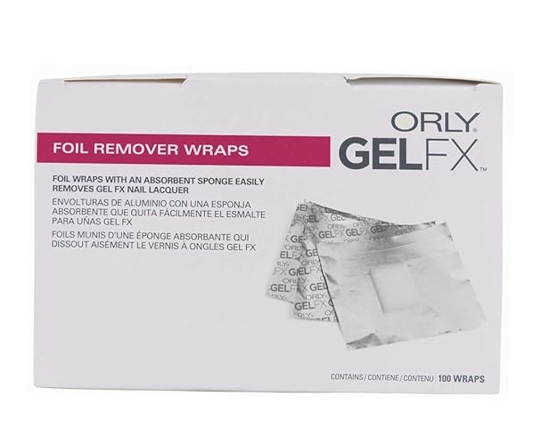 Orly Foil Remover Wraps - 100 Count, Quick & Easy Nail Polish Removal, Salon Quality