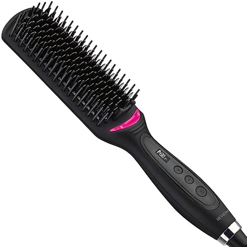 Revlon One-Step Heated Brush - Smooth, Shiny Hair & Frizz Reduction - Black, 1 Count