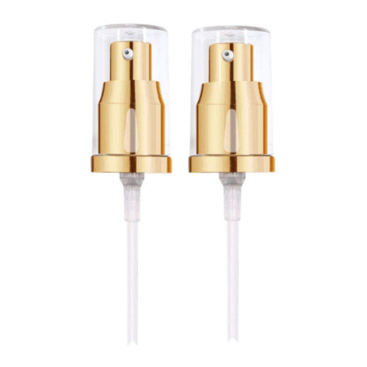 Lufox 2Pcs Foundation Pump For Maybelline Fit Me - Gold, 2 Count, Liquid Makeup Applicator