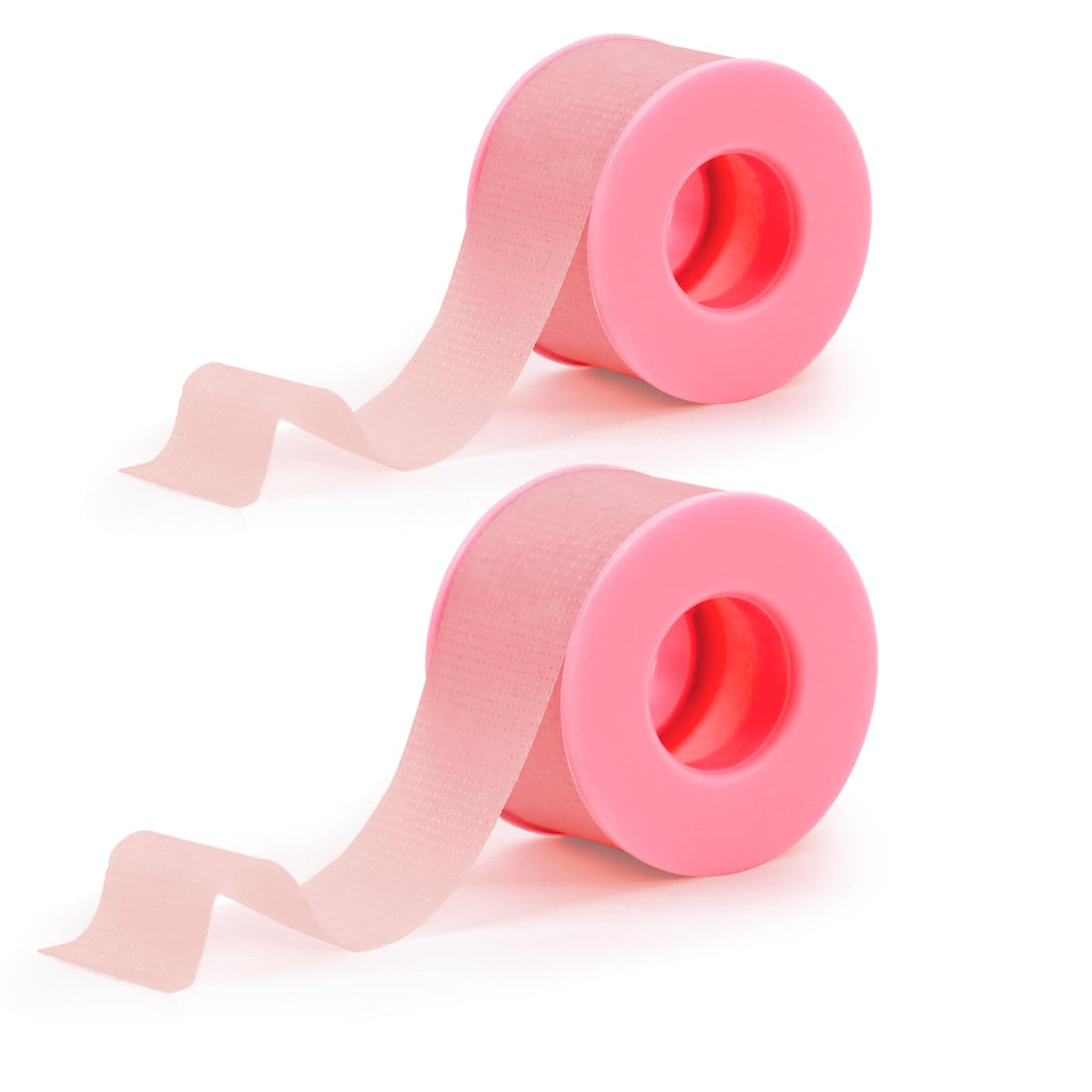 Obeyalash Pink Silicone Gel Tape For Lash Extensions - Waterproof Micropore Adhesive 2 Rolls