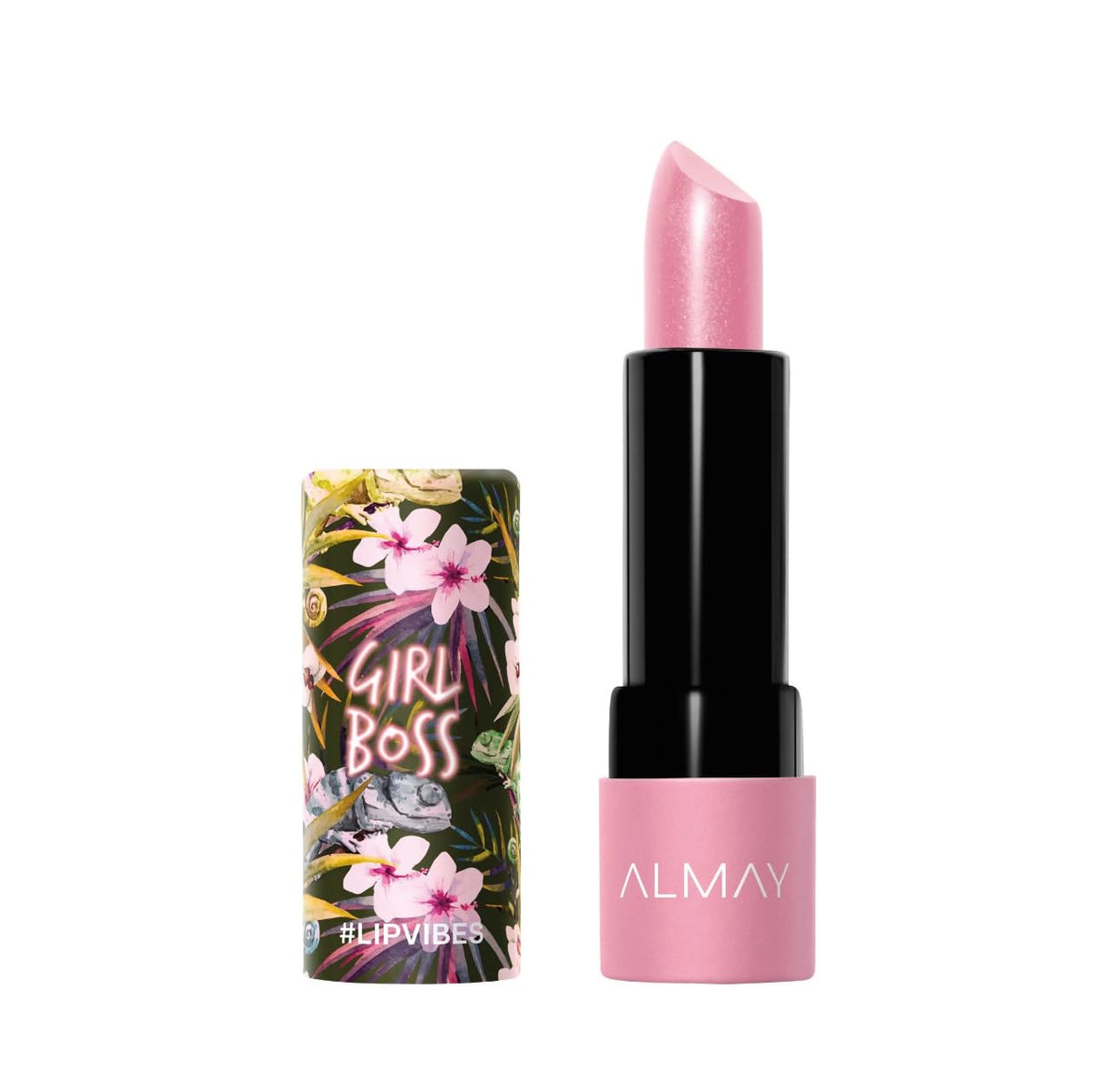 Almay Lip Vibes Matte Lipstick, Vitamin E & Shea Butter, Hypoallergenic, Girl Boss 0.14 Oz