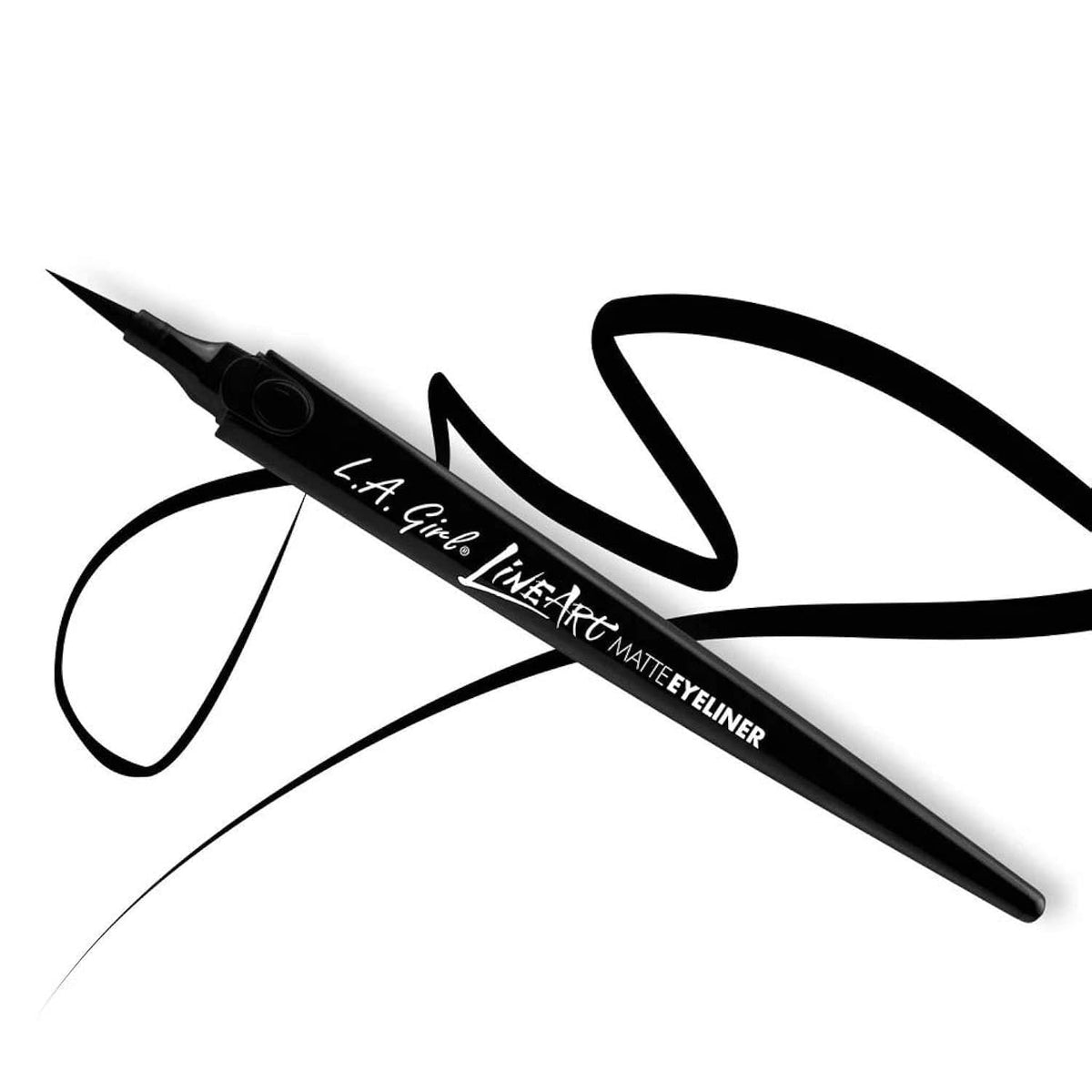 L.A. Girl Matte Eyeliner - Intense Black, 1 Count, Long-Lasting, Smooth Application