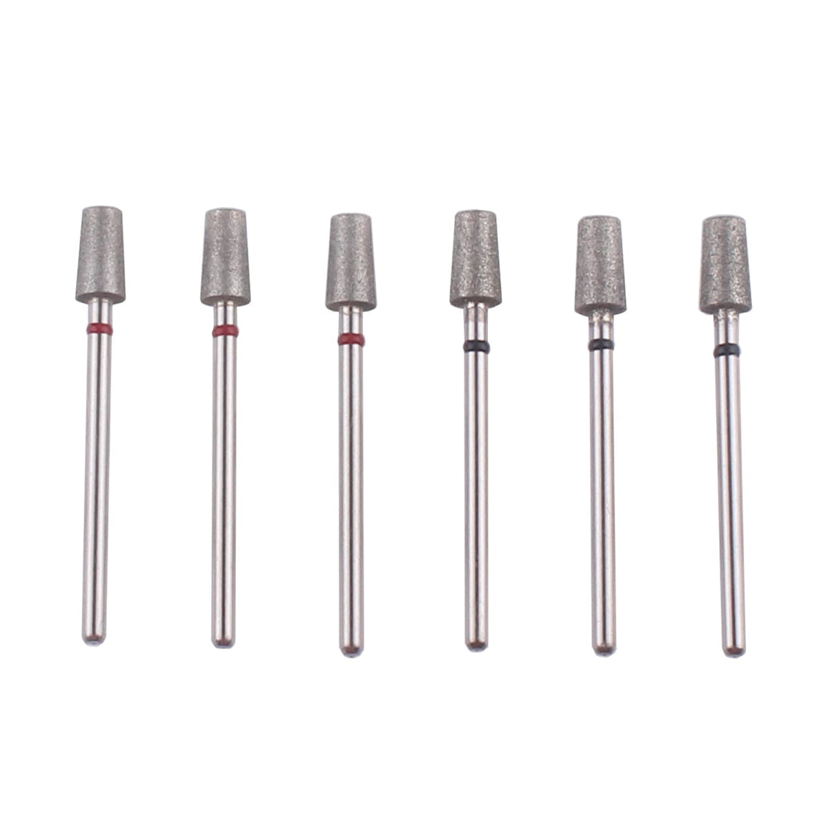 Mzcmsl 6Pcs Tapered Barrel Nail Drill Bit Set, Fine+Medium, 3/32 Shank For Man