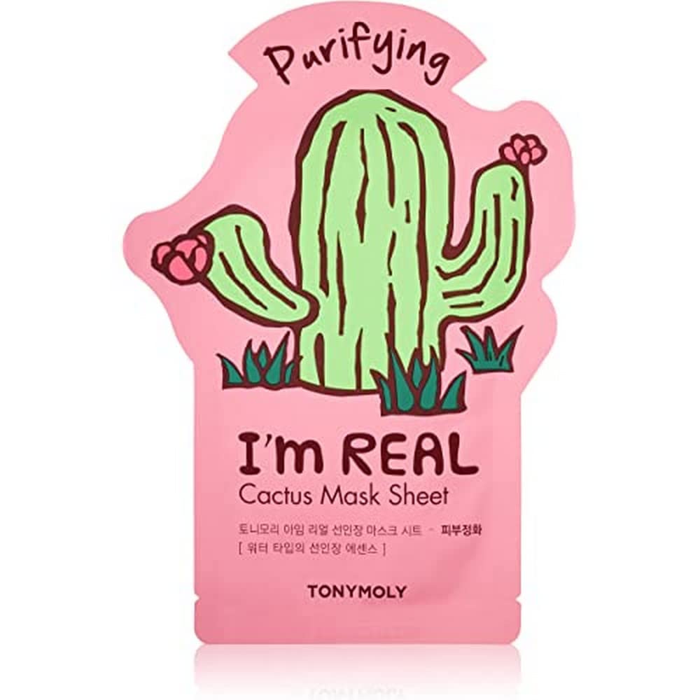 Tonymoly I'M Real Cactus Purifying Mask Sheet - 1 Count Hydrating Face Mask