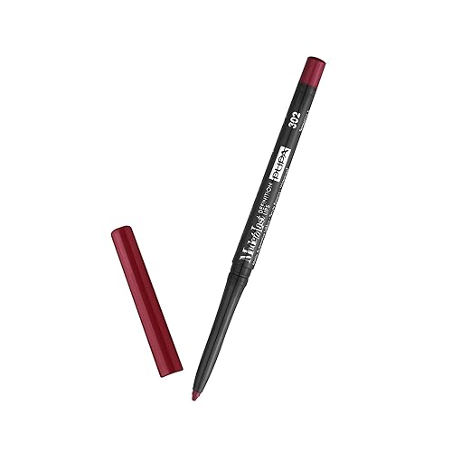 Pupa Made To Last Lip Pencil 302 Chic Burgundy - Long-Lasting Color, 0.001 oz for Women