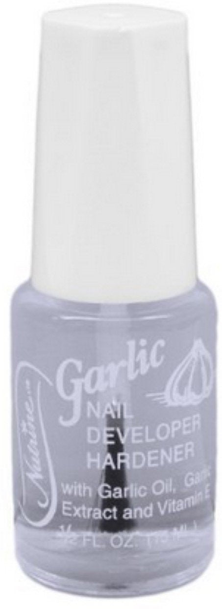 Nutrine Garlic Nail Developer Hardener - 0.5 Ounce Nail Strengthening Treatment