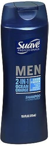 Suave Professionals 2-In-1 Shampoo & Conditioner For Men, 12.6 Oz, Pack Of 6