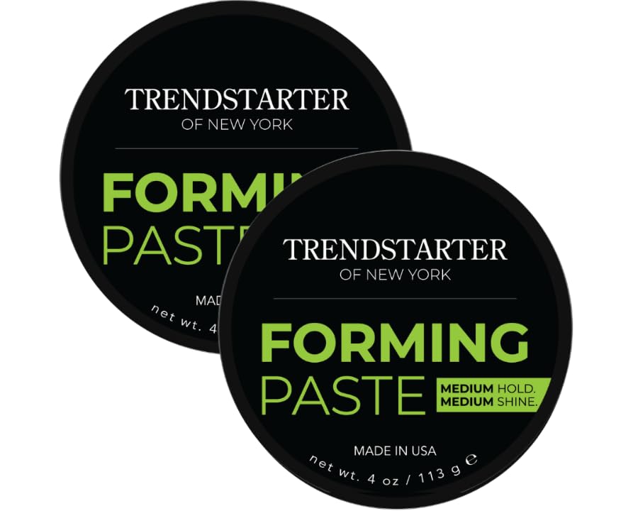 Trendstarter Forming Paste (4Oz, Pack Of 2) - Medium Hold, Medium Shine, Lightweight Pomade