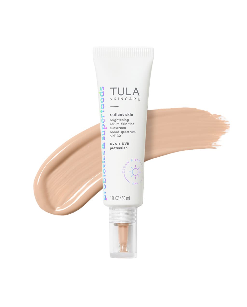 TULA Skin Care Radiant Skin Brightening Serum Tint SPF 30 - Shade 05, 1 fl oz