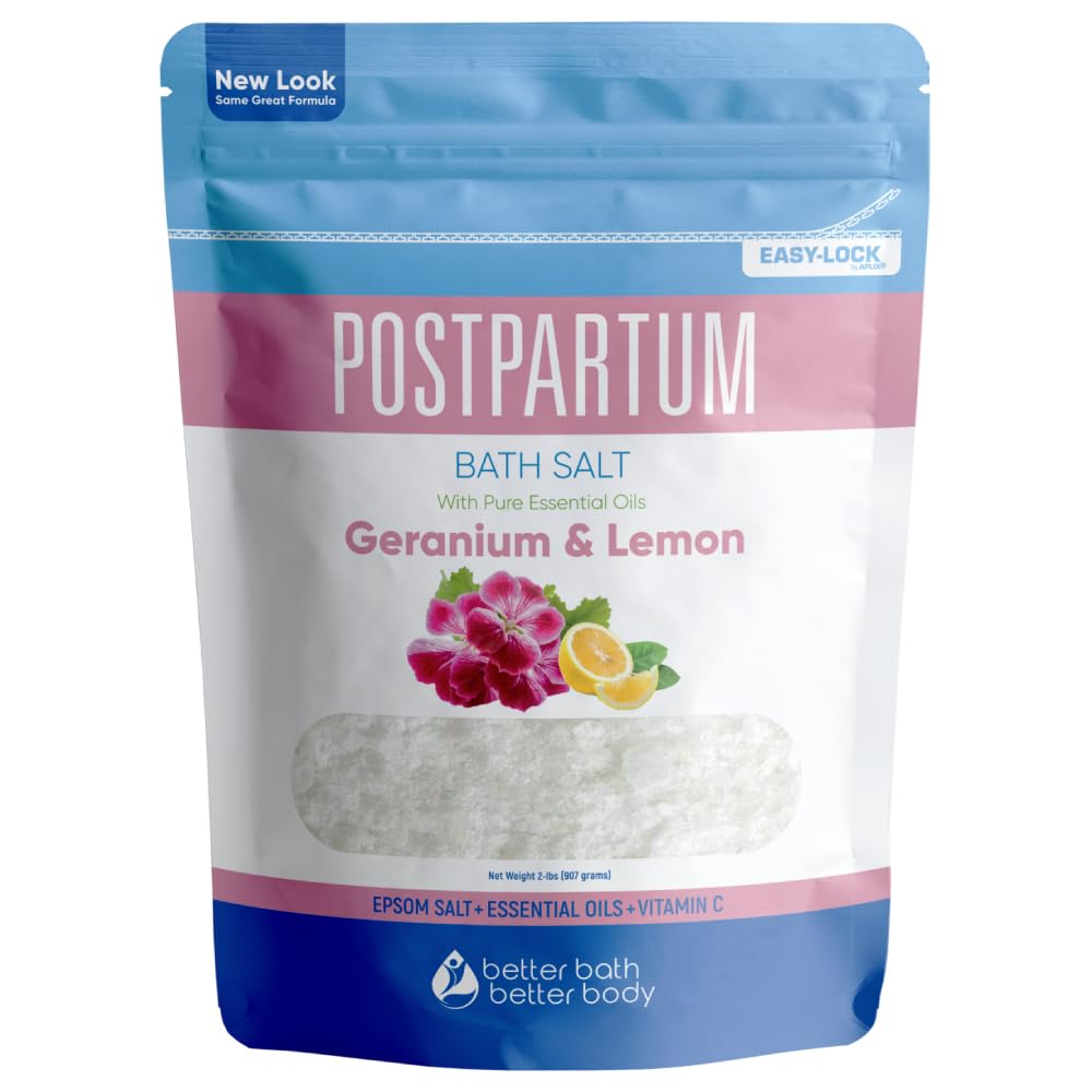 Better Bath Better Body Postpartum Sitz Bath Soak - 2 Lbs Of Natural Bath Salt For New Moms