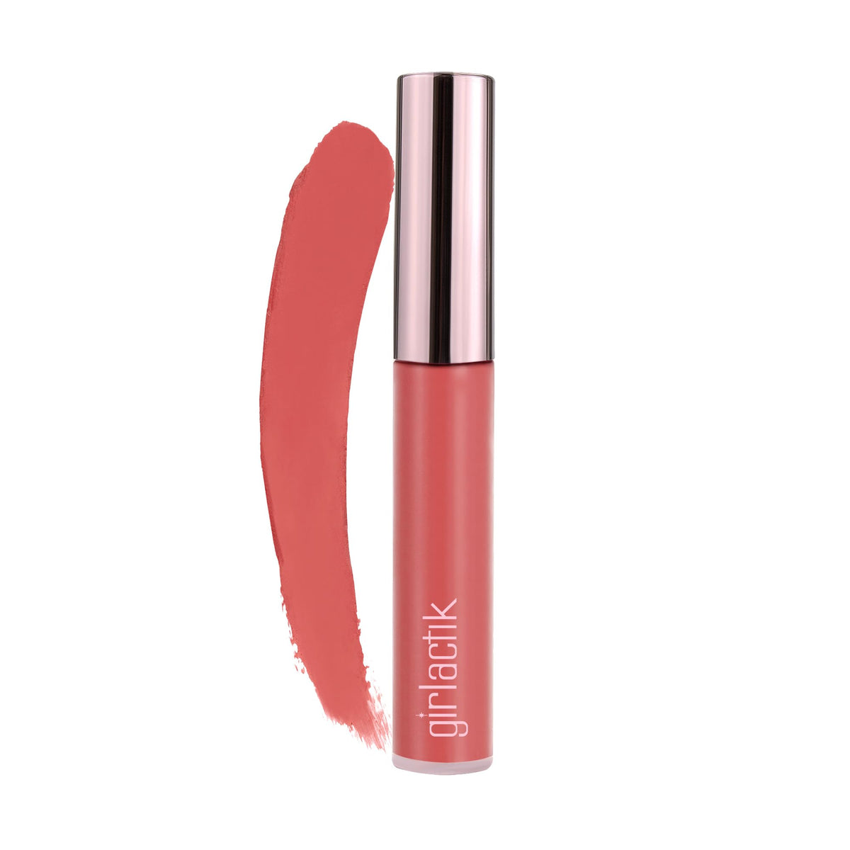 Girlactik Long Lasting Matte Lip Paint - Allure, Pigmented, Non-Crack, 7.5 Ml Liquid Lipstick