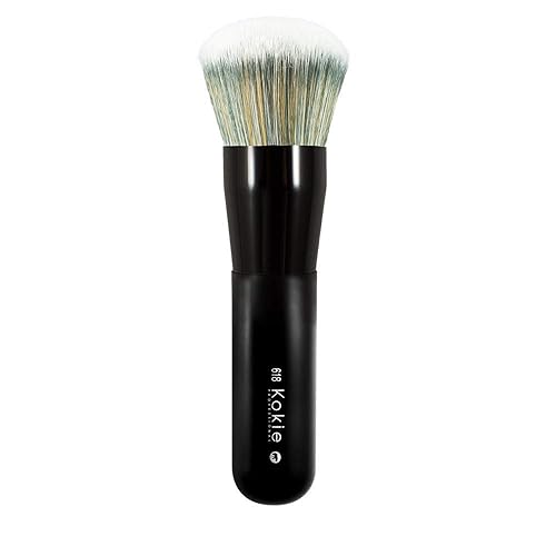 Kokie Brush Buffing Foundation - Nylon Brush For Flawless Makeup Application, 1 Count