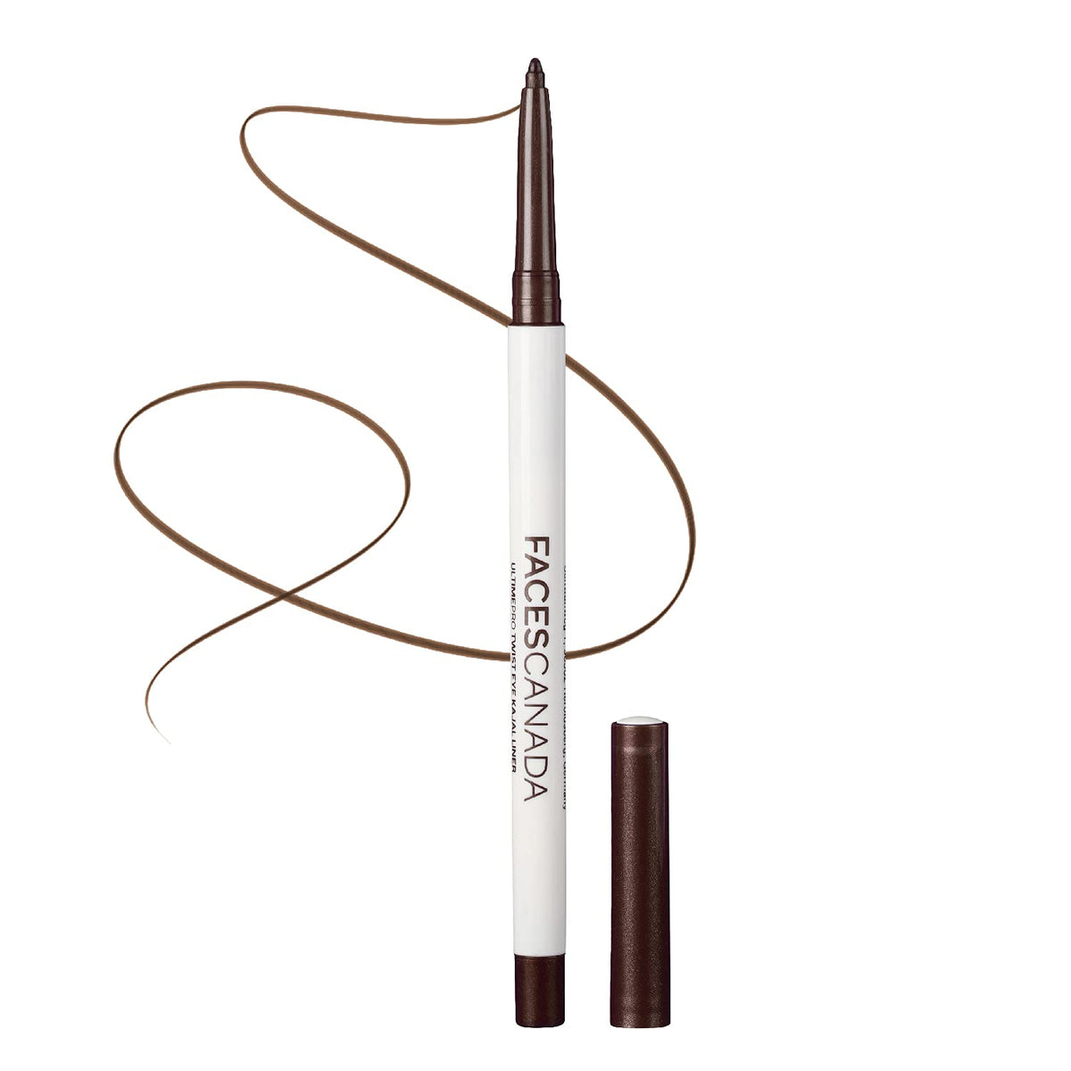 Facescanada Ultime Pro Brown Twist Eyeliner Pencil - Waterproof, Long-Lasting, Matte Finish