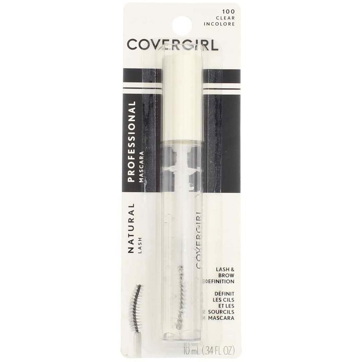 Covergirl Professional Natural Lash Mascara, Clear - 0.34 Oz, Long-Lasting Volume