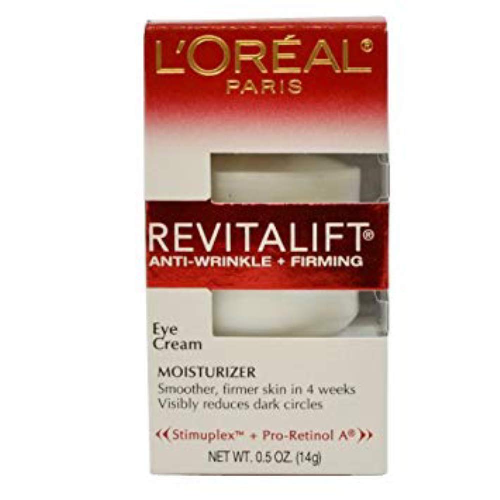 L’Oréal Paris Revitalift Eye Cream 0.5 Oz (2 Pack) - Anti-Aging Treatment For Dark Circles