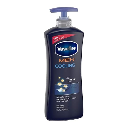 Vaseline Men'S 24-Hour Moisture Lotion Cooling, 20.3Oz (2-Pack) - Hydrating & Refreshing