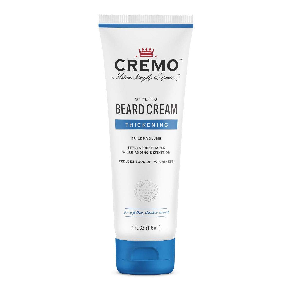 Cremo Thickening Beard Cream, 4 Fl Oz - Pack Of 3, Nourishing Facial Hair Product