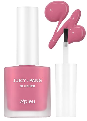 A'Pieu Juicy-Pang Water Blusher Pk02 Raspberry - Korean Liquid Blush For Cheeks, 0.31 Oz