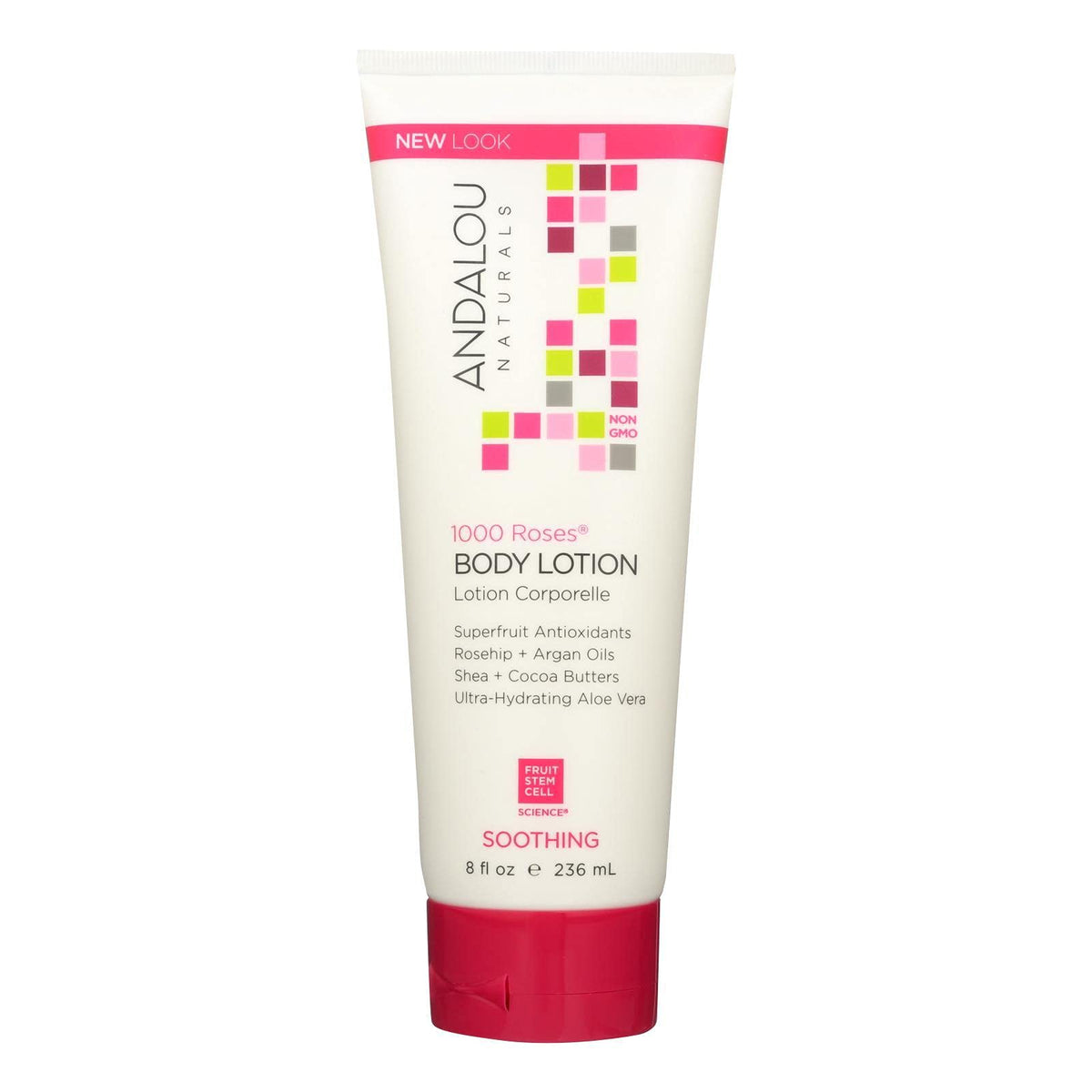 Andalou Naturals Body Lotion 1000 Roses, 8 Fl Oz - Hydrating & Nourishing Moisturizer