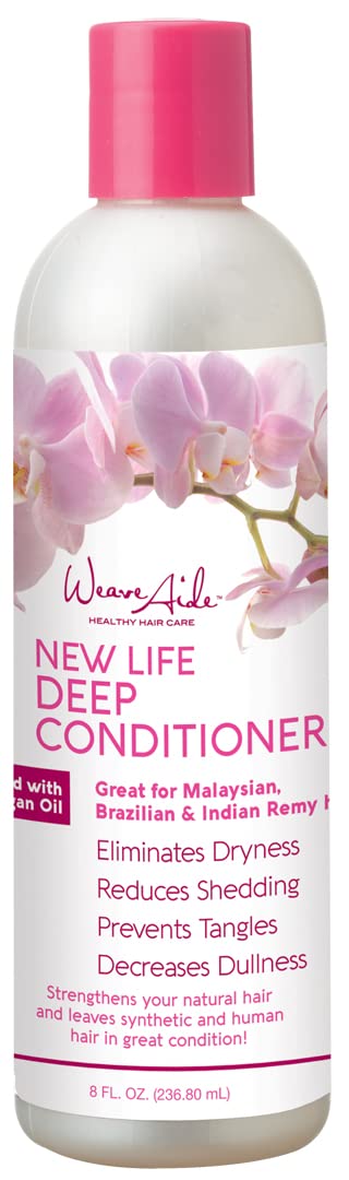 Weave Aide New Life Deep Conditioner, 8Oz - Revitalizing Hair Treatment By Swing It Inc