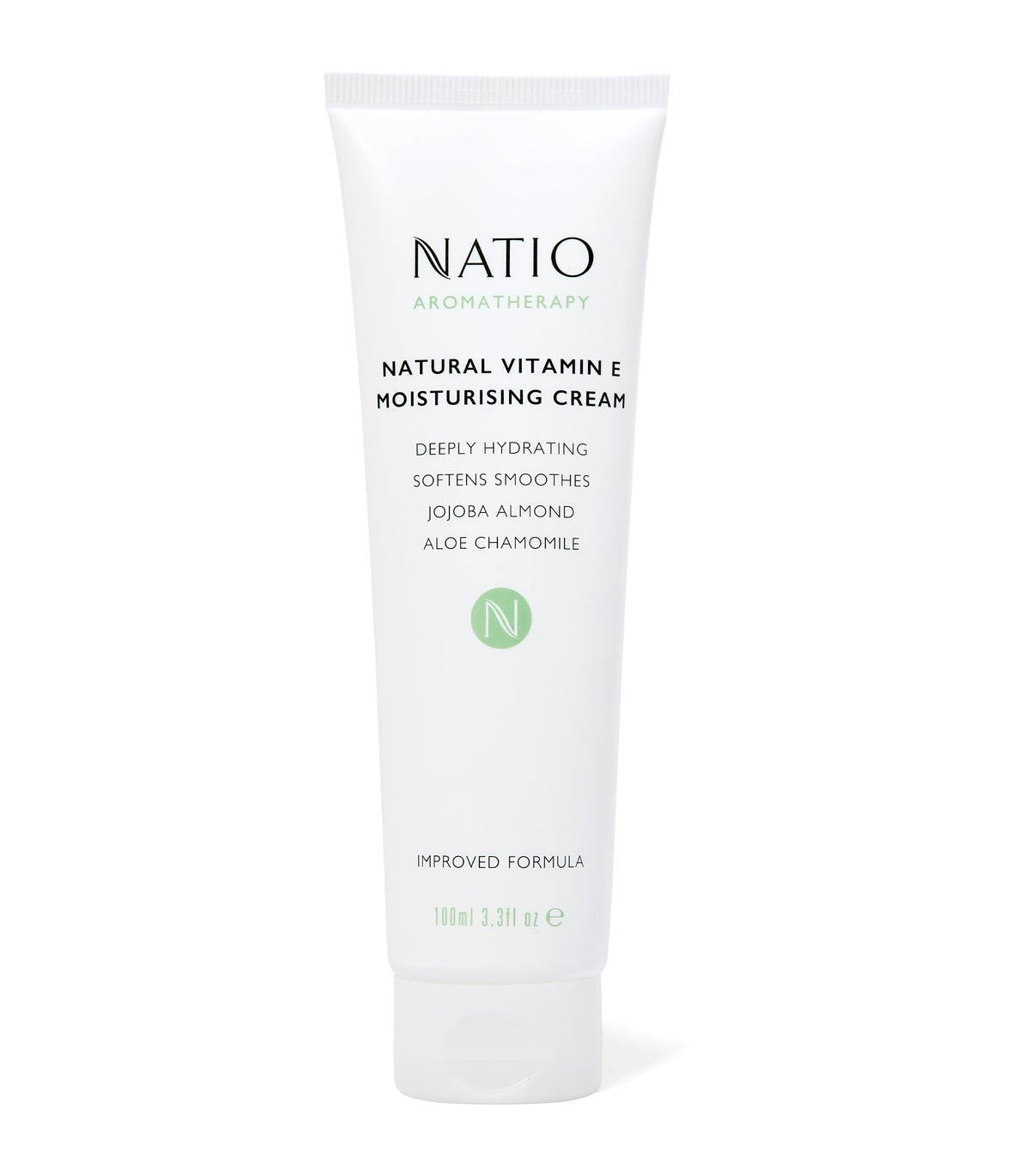 Natio Australia Vitamin E Moisturizing Cream, 3.4Oz - Non-Greasy Aloe Vera Hydrating Face Cream