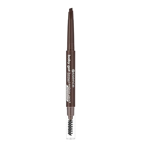 essence Baby Got Brow! Eyebrow Pencil - Long Lasting, Waterproof, Vegan, Cruelty Free, Brunette