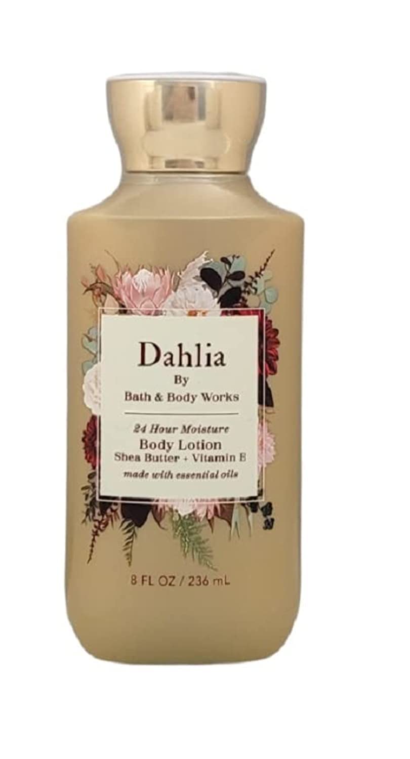 Bath And Body Works Dahlia Body Lotion - 24 Hr Moisture, 8 Fl Oz, Essential Oils