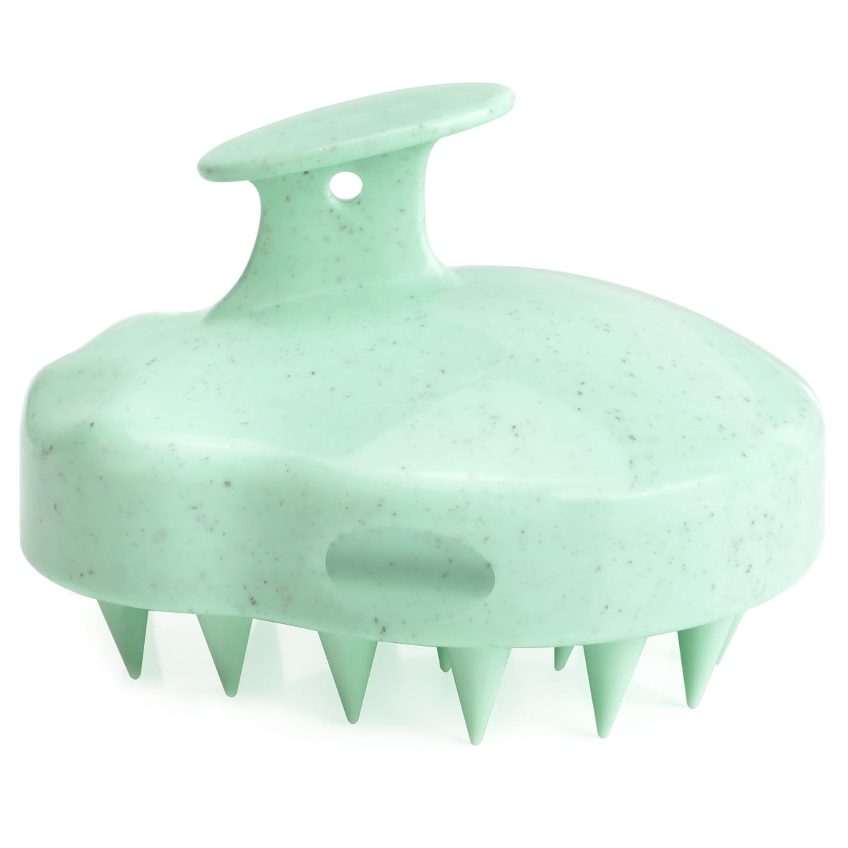 Freatech Mint Green Scalp Massager Shampoo Brush With Soft Silicone Bristles For Hair Growth