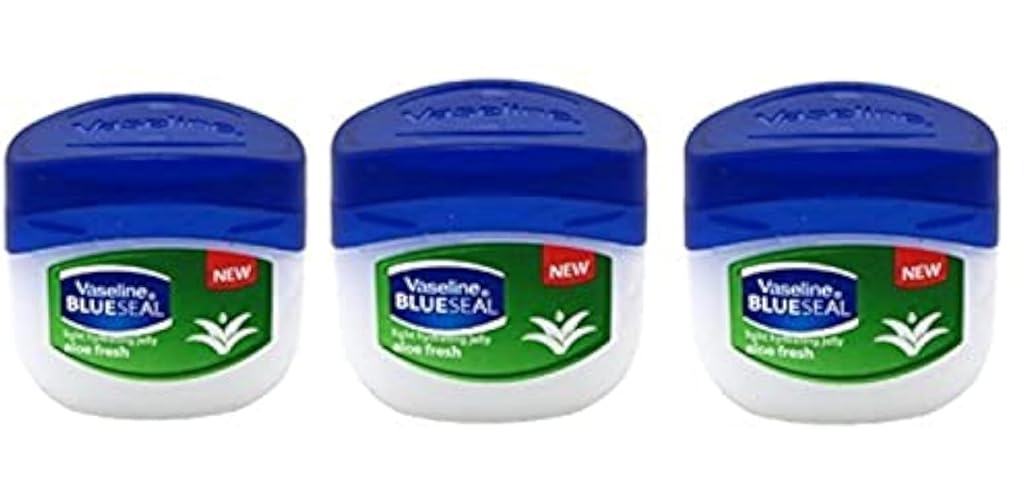 Vaseline Aloe Fresh Petroleum Jelly 1.7Oz Travel Size - Moisturizer For All Skin Tones, Pack Of 3