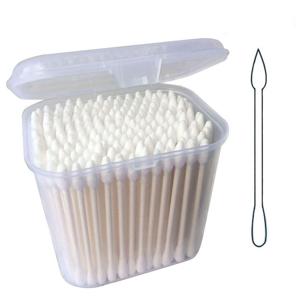 Keepeeda Paper Stick Cotton Swabs 180Ct - Double Tipped, Highly Absorbent & Multipurpose