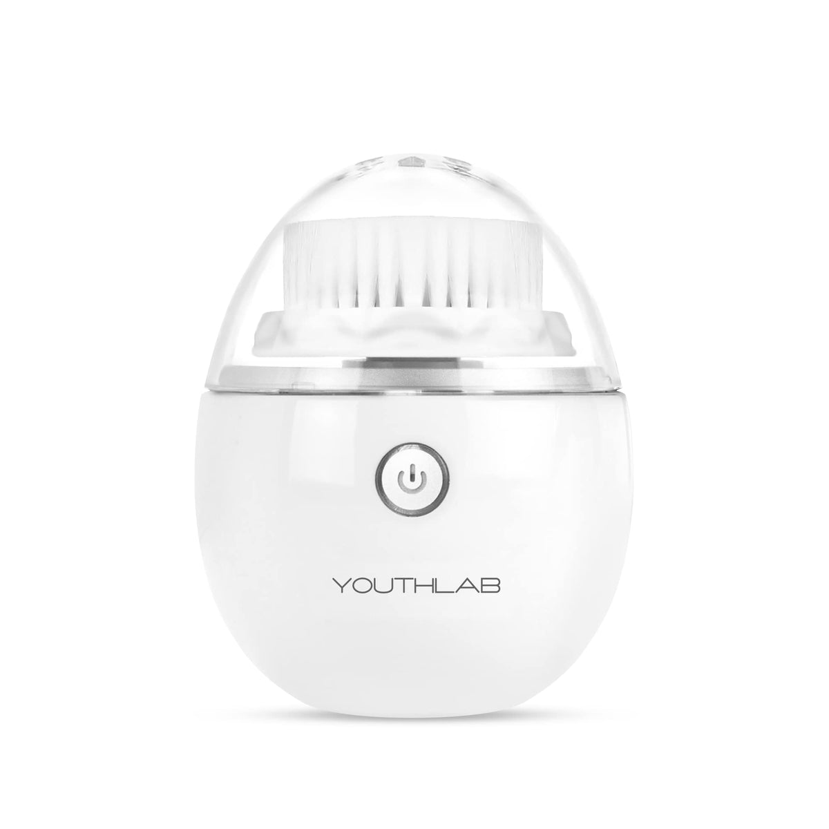 Youthlab Pure Radiance Facial Cleansing Brush, Electric, 3 Modes, 3 Brush Heads, Waterproof, Silver