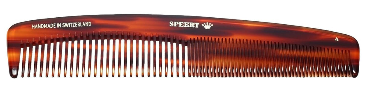 Speert Handmade Wide Tooth Comb - Tortoise Acetate for Thick, Curly, and Fine Hair