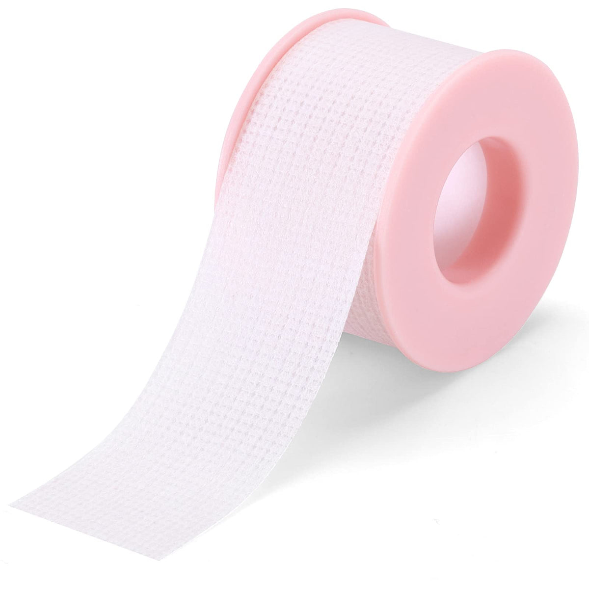 Miuffue Pink Lash Tape - Medical Silicone Adhesive For Pain-Free Eyelash Extensions, 1 Roll