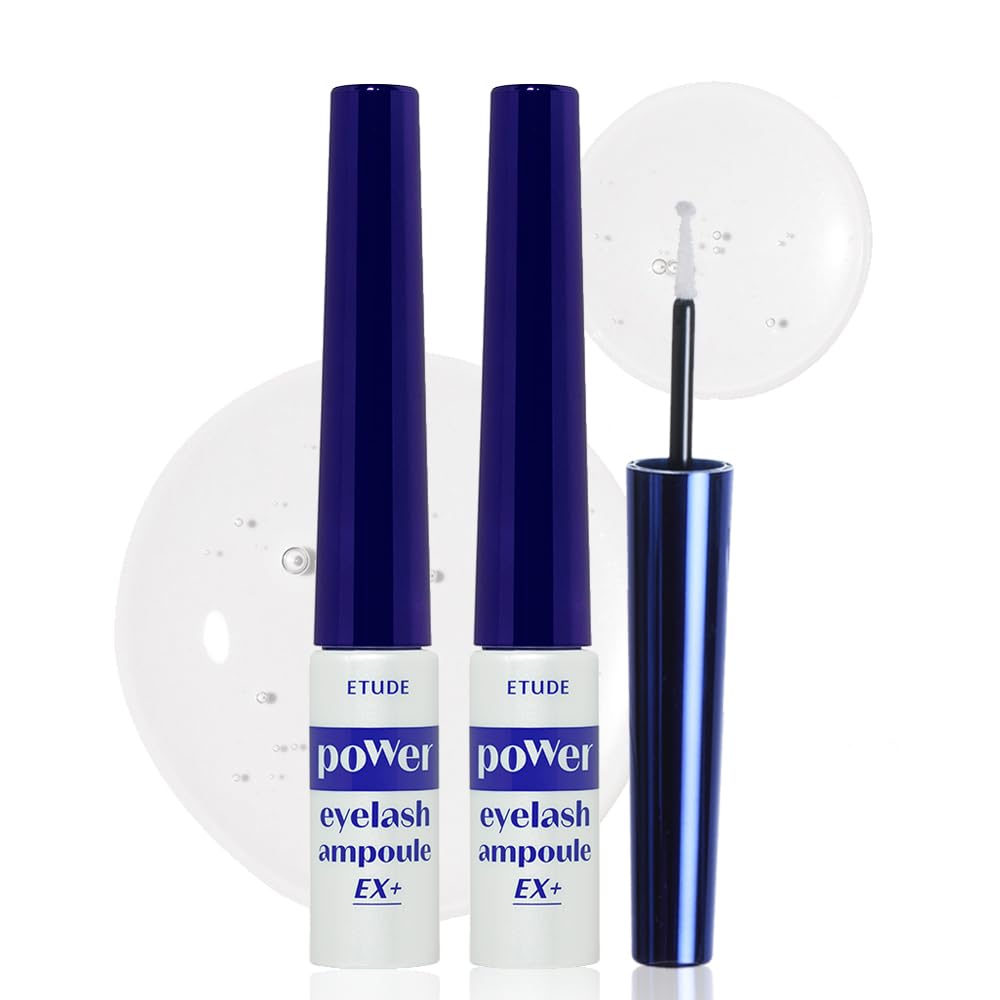 Etude Power Eyelash Ampoule Set | 1.31Fl.Oz | Eyelash Growth Serum With Natural Peptides