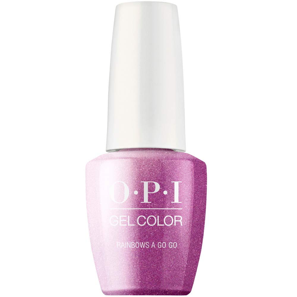 Opi Gelcolor Nail Polish - Rainbows A Go Go, 0.5 Fl Oz, Vibrant Gel Nail Color