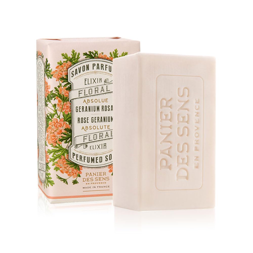 Panier Des Sens Perfumed Soap - Rose Geranium, 5.3 Ounce, Moisturizing & Fragrant