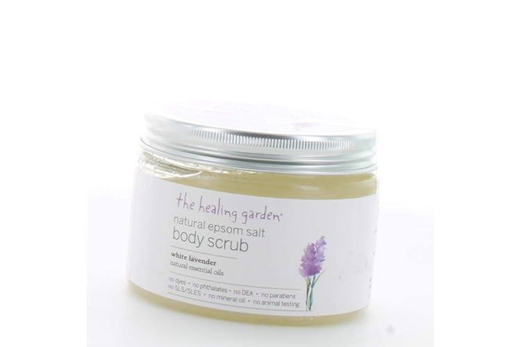 Calgon Healing Garden White Lavender Epsom Salt Scrub - 16 Oz, Relaxing Bath Soak