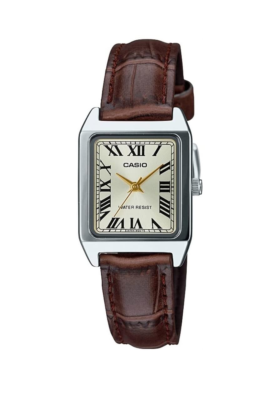 Casio Collection Brown Strap Watch - One Size, Stylish And Durable Timepiece