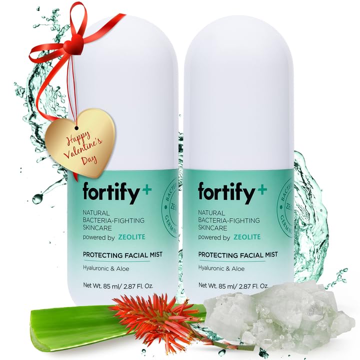 Fortify 9-In-1 Facial Mist, Anti-Aging Hydrating Spray With Hyaluronic Acid, Pack Of 2