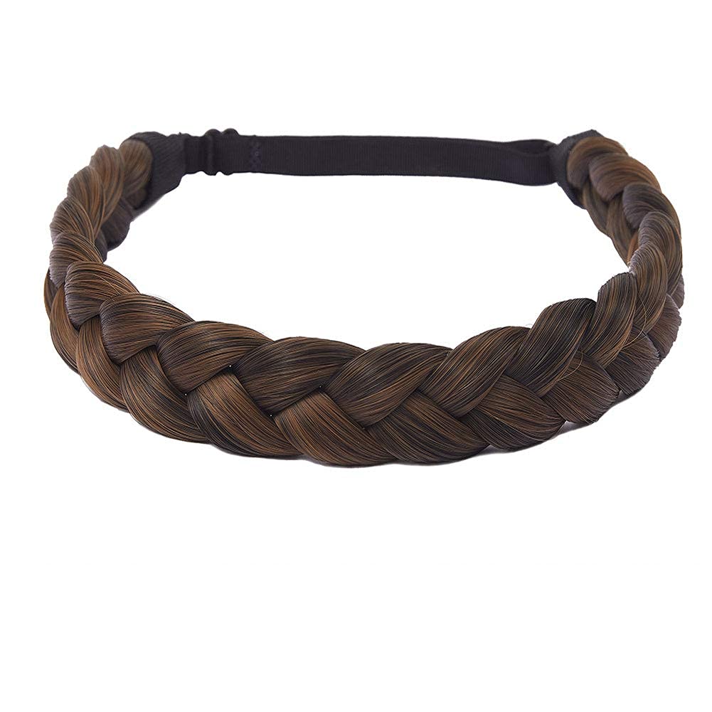 TOECWEGR 3-Strand Synthetic Braided Hair Headband - Fashion Hair Accessories for Girls