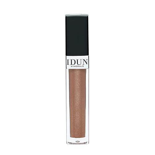 IDUN Minerals Lip Gloss - Velvet Soft, Non-Sticky, Hydrating - 018 Ronja, 0.27 oz