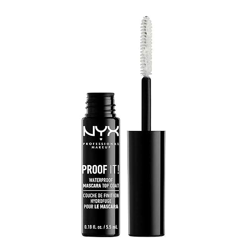 Nyx Waterproof Mascara Top Coat - Clear, 0.18 Fl Oz | Long-Lasting, Smudge-Proof Formula