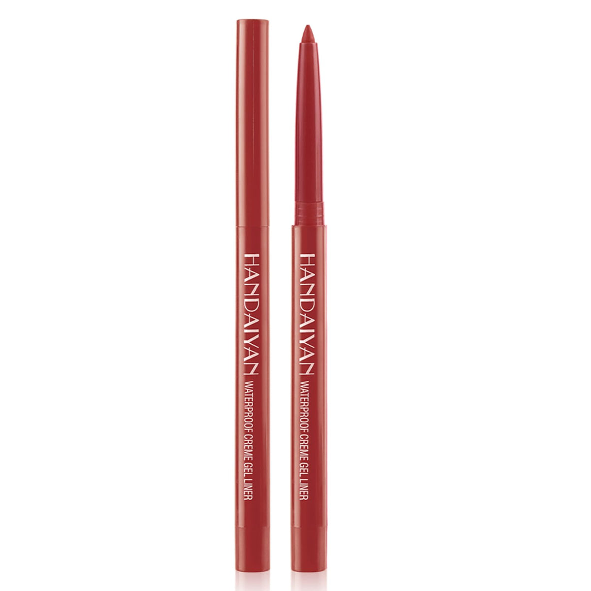 Dekrion Waterproof Eyeliner Pencil - Long-Lasting Red Shine, High-Pigmented For Women