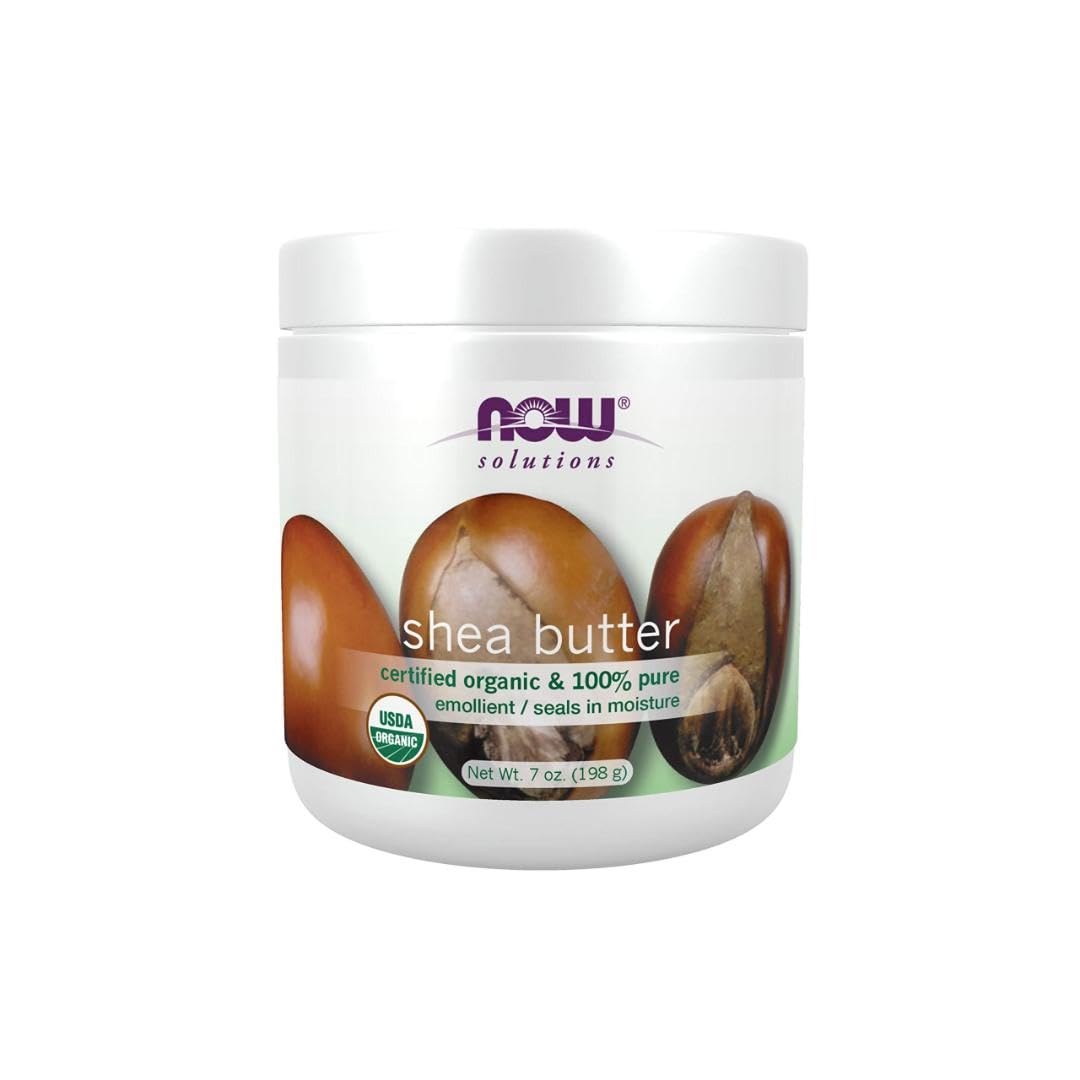 Now Foods Organic Shea Butter Moisturizer For Dry Skin - 7 Ounce