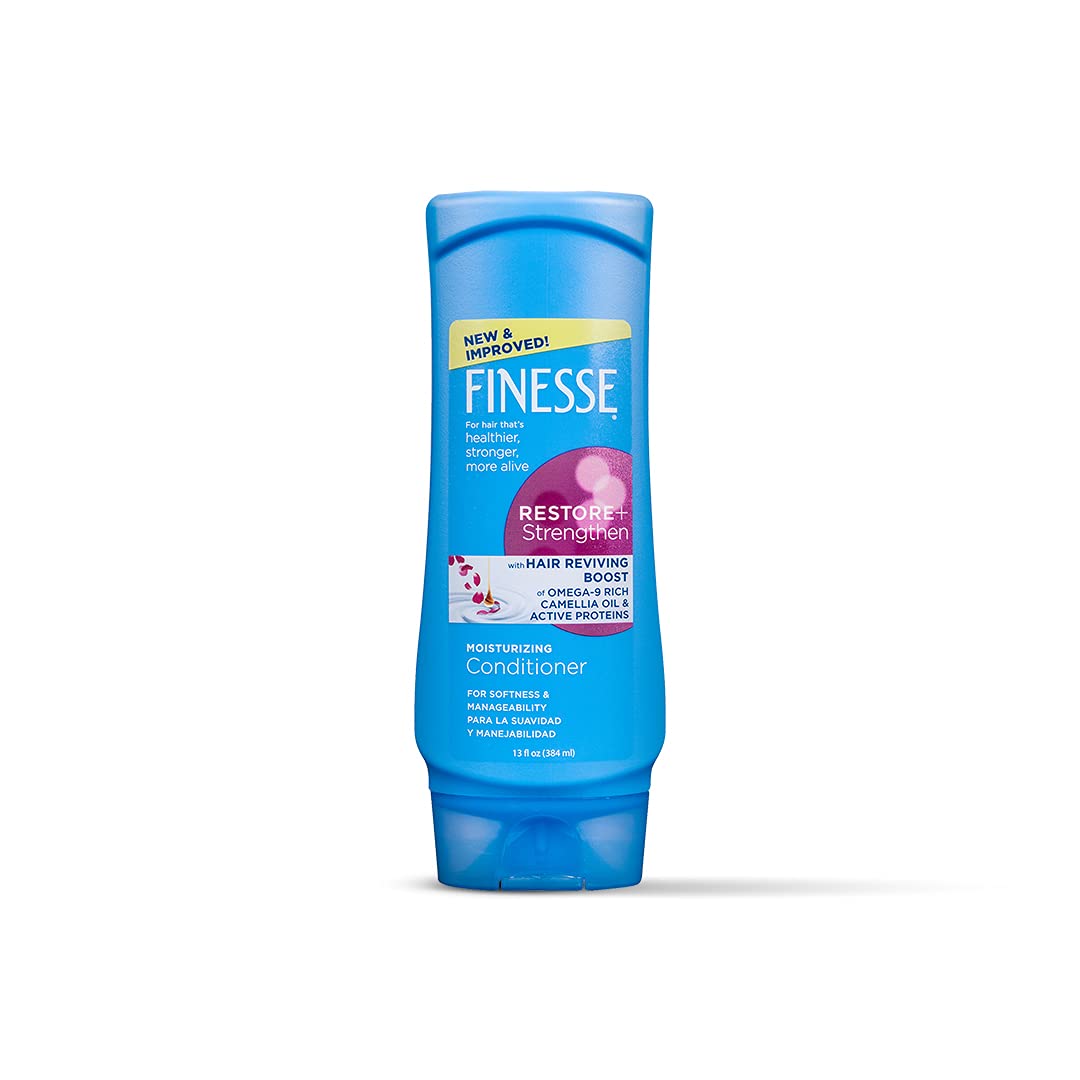 Finesse Restore + Strengthen Moisturizing Conditioner, 13 Oz, Pack Of 6 - Hydrating Hair Care