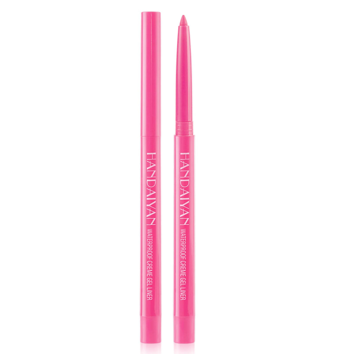 Dekrion Pink Waterproof Eyeliner Pencil - Long-Lasting, High-Pigmented Color For Women