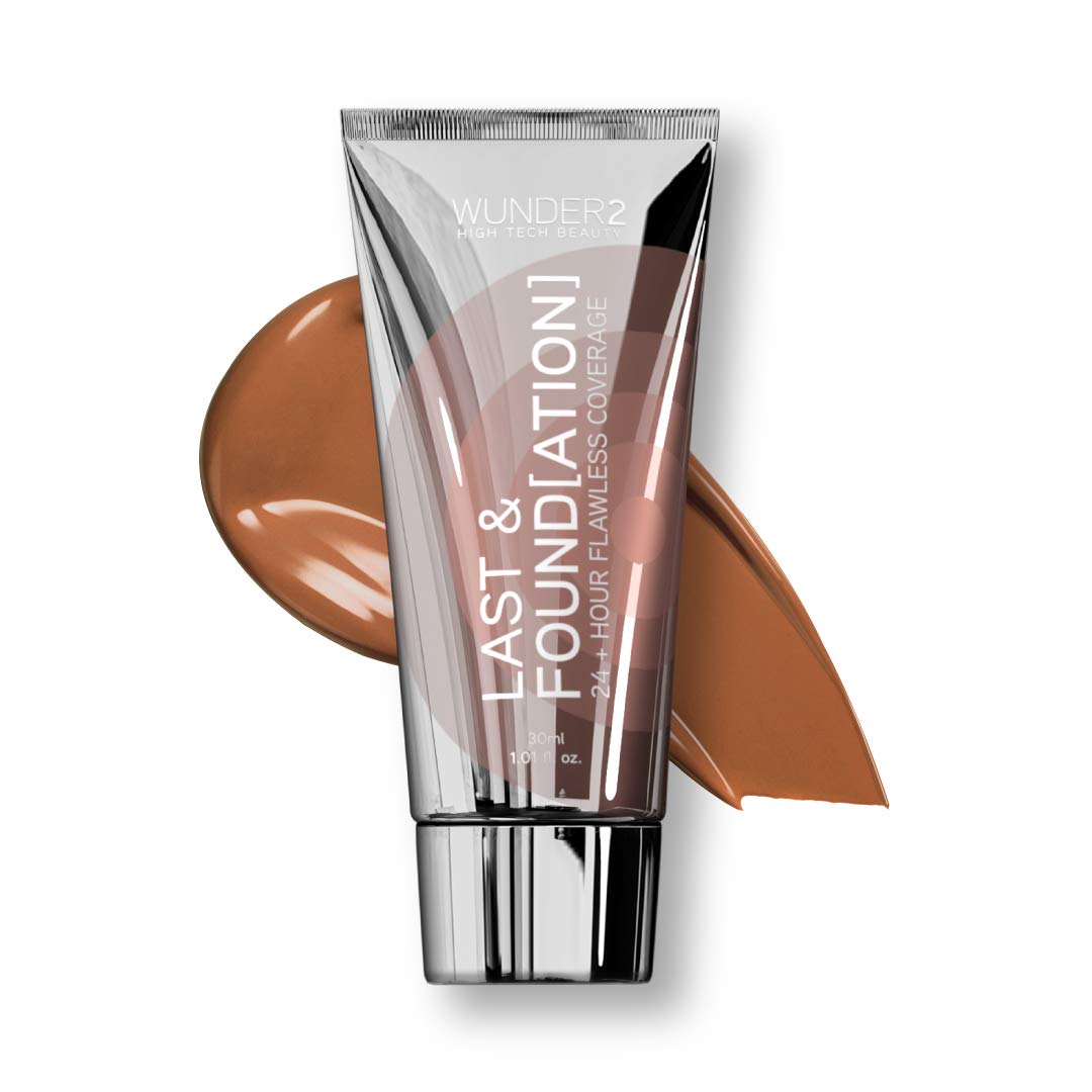 Wunder2 Last Foundation Makeup, Chocolate, 1.01 Fl Oz - Flawless Finish, Long-Lasting Wear